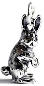 Фигурка зайца из серебра сувенир