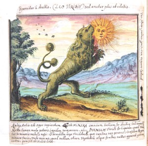 Рисунок из "Alchemical and Rosicrucian compendium", ок. 1760. Йельский университет.