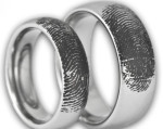Парные кольца с отпечатком пальца-etsy.com