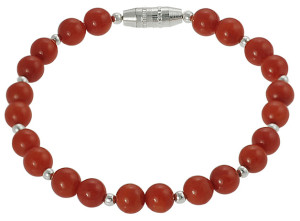 Tressa Sterling Silver Childrens Created Red Coral Bead Bracelet L140133251
