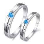 парные кольца с камнем-gullei.com