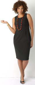 Dresses-for-Women-Sheath-Dress-Plus-size-styling-with-necklace-glamcheck.com