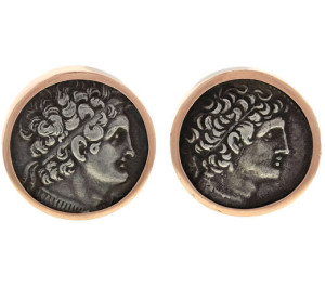 Викторианские запонки с настоящими античными монетами (египетские правители) - beladora.com