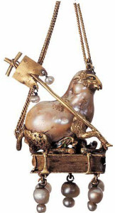 Подвеска-с-барочной-жемчужиной-ягненок-с-флагом---символом-Христа-Франция-16-век---coalajane.livejournal.com