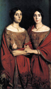 Романтизм-портрет викторианских сестер в браслетах из заплетенных волос - beladora.com