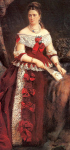 Романтизм периода гранд-портрет графини Зубовой в широком золотом браслете и жемчугах- beladora.com