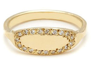 Золотое кольцо с бриллиантами, Elisa Solomon
