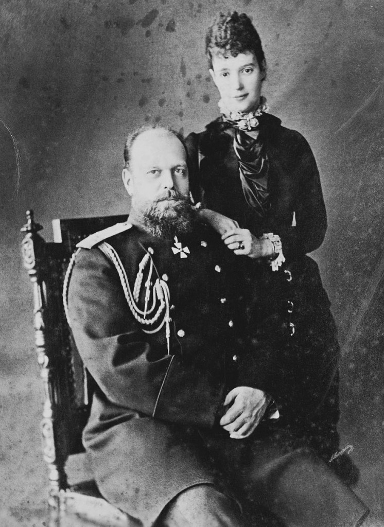 Александр III с супругой Марией Федоровной. 1883 год.